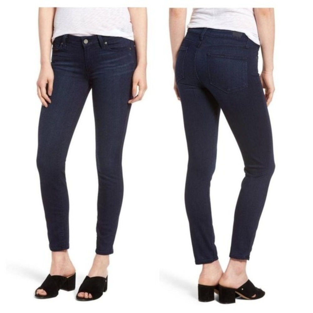 Paige Transcend Verdugo Ankle Skinny Jeans in Kanika Wash Size 28